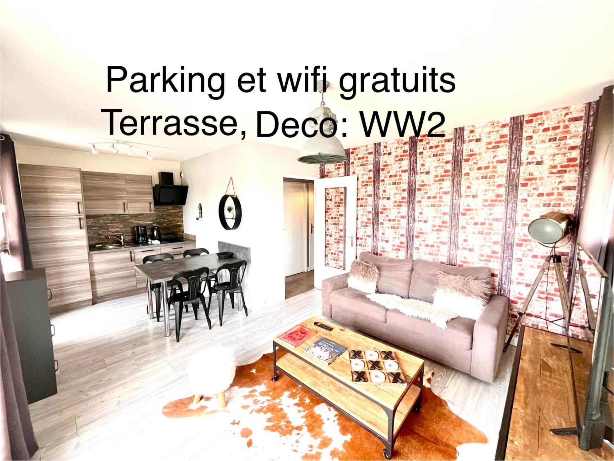 Apartment Le Way, Style Seconde Guerre Et Terrasse Caen